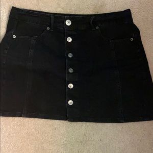 black american eagle jean skirt.